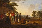 George Caleb Bingham Shooting for the Beef oil painting on canvas